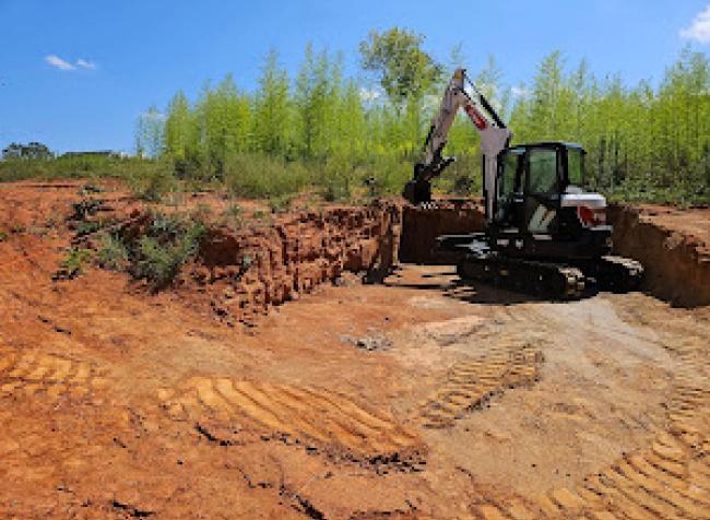 excavator digging